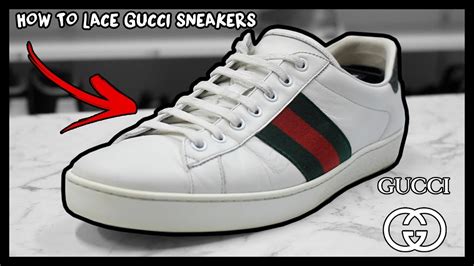 gucci ace sneakers lacing|Gucci replacement shoe laces.